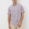 15551236-1405236758912876 Lilac Linen Yarn Shirt